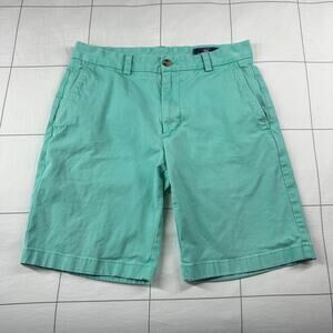 Vineyard Vines Shorts Mens 30 Mint Green Breaker Chino Preppy Classic Stretch